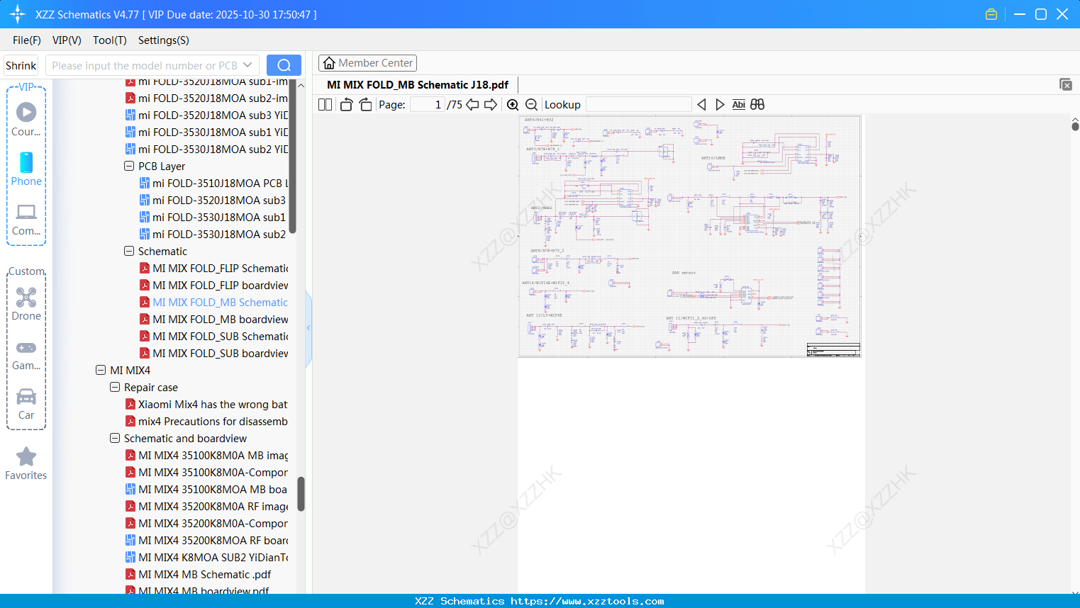 Xiaomi MI MIX FOLD_MB Schematic J18